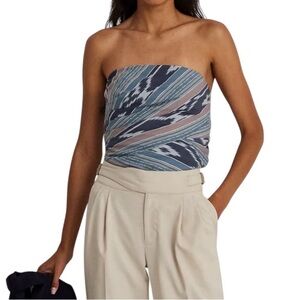Lauren Ralph Lauren Strapless Cotton Top Size 10 NWT